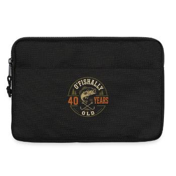 Officially 40 years | Humor Birthday Fishing - Laptop bag 13" - black - Front