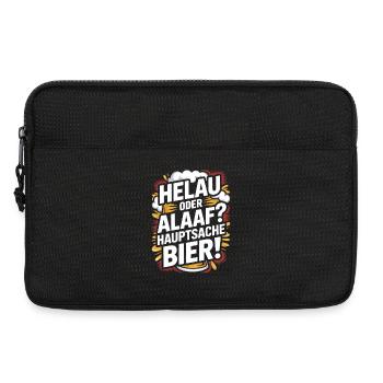 Bier Karneval Fasching Köln Helau oder Alaaf Bier - Laptoptasche 13" - Schwarz - Vorne