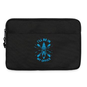 I'll be in my office - Funny Kayaking Kayaker - Laptop bag 13" - black - Front