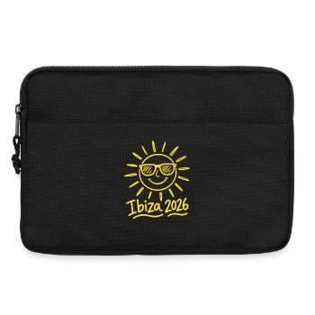 Sun with glasses Ibiza 2026 - Laptop bag 13" - black - Front