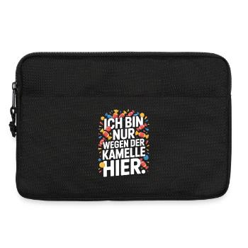 Karneval Nur Wegen Der Kamelle Hier Karnevalszug - Laptoptasche 13" - Schwarz - Vorne