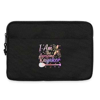 Canoeing Kayaking - I am the awesome Kayaker - Laptop bag 13" - black - Front