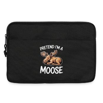 Elch Sprüche Elche Lustiges Elch Geschenk - Laptoptasche 13" - Schwarz - Vorne