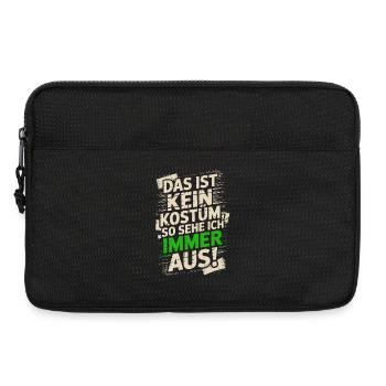 Karneval Das Ist Kein Kostüm Fasching Halloween - Laptoptasche 13" - Schwarz - Vorne