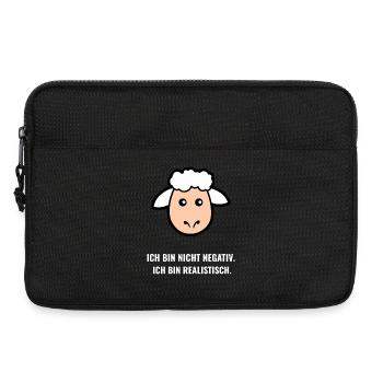 Realistisches Schaf – Nicht negativ - Laptoptasche 13" - Schwarz - Vorne