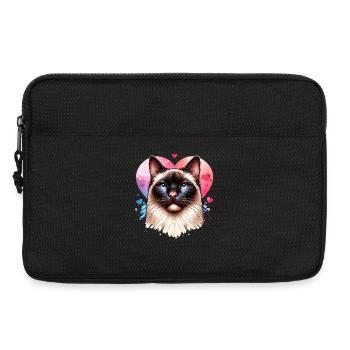 Siamkatze - Laptoptasche 13" - Schwarz - Vorne
