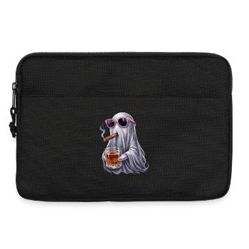 Geist Whiskey und Sonnenbrille - Laptoptasche 13" - Schwarz - Vorne