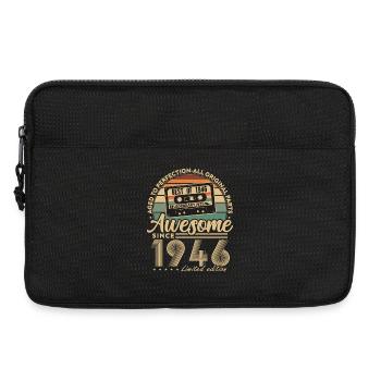 1946 Vintage Retro Birthday Gift - Laptop bag 13" - black - Front