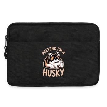 Paroles Husky, Cadeau Husky Drôle Husky - Sacoche pour ordinateur portable 13 pouces - noir - Devant