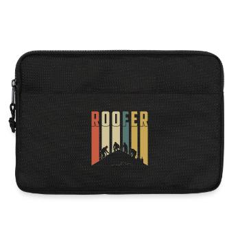 Dachdecker Crew Silhouette Handwerker Handwerk - Laptoptasche 13" - Schwarz - Vorne