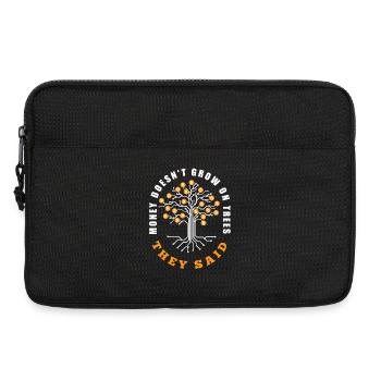 Bitcoin | Geld wächst nicht auf Bäumen | Krypto - Laptoptasche 13" - Schwarz - Vorne