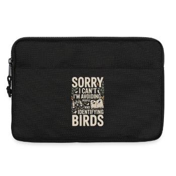 Sorry Ich Vermeide Menschen Vögel - Laptoptasche 13" - Schwarz - Vorne