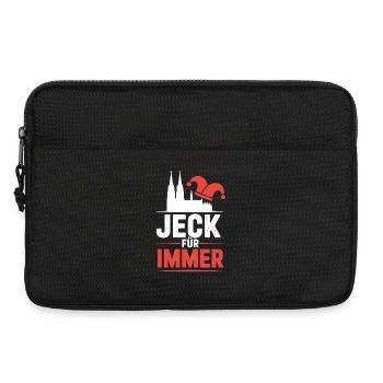 Jeck Für Immer Kölner Karneval Kölle Alaaf Kostüm - Laptoptasche 13" - Schwarz - Vorne