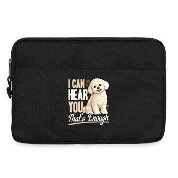 Bichon Frise Dog Breed - Laptoptasche 13" - Schwarz - Vorne