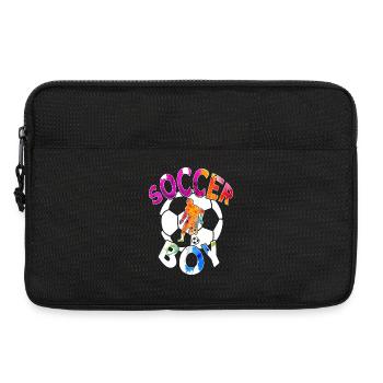 FUßBALLER SOCCER BOY FUßBALL  - Laptoptasche 13" - Schwarz - Vorne