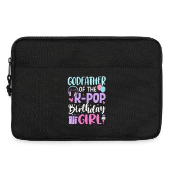 Parrain de la fille d’anniversaire de la K-Pop - Sacoche pour ordinateur portable 13 pouces - noir - Devant