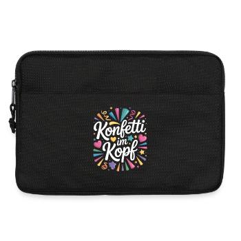 Konfetti Im Kopf Karneval Fasching Alaaf Kostüm - Laptoptasche 13" - Schwarz - Vorne