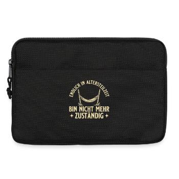 Altersteilzeit Hängematte Nicht mehr zuständig - Laptoptasche 13" - Schwarz - Vorne
