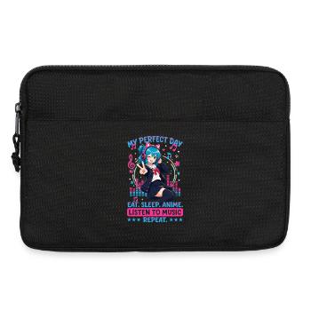 Anime and Music Chibi - Laptop bag 13" - black - Front