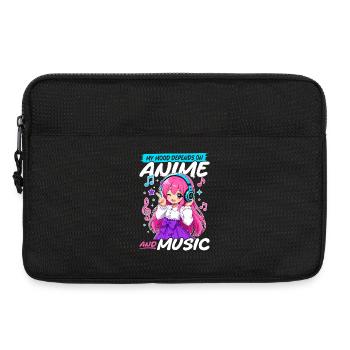 Anime and Music Chibi - Laptop bag 13" - black - Front