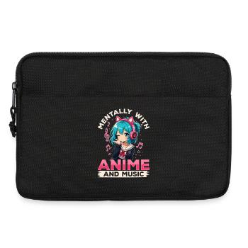 Anime and Music Chibi - Laptop bag 13" - black - Front