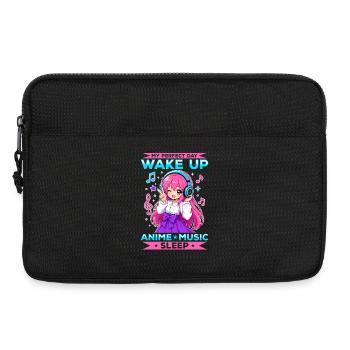 Anime and Music Chibi - Laptop bag 13" - black - Front