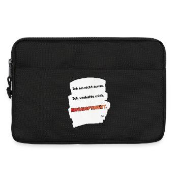NIVEOPTIMIERT Spruchmotiv - Laptoptasche 13" - Schwarz - Vorne