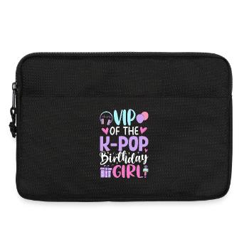 VIP de la fille d’anniversaire K-Pop - Sacoche pour ordinateur portable 13 pouces - noir - Devant