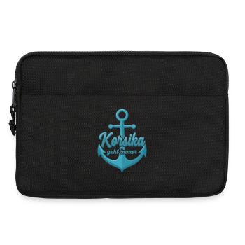 Korsika geht immer Insel Korsika mit Anker Corsica - Laptoptasche 13" - Schwarz - Vorne