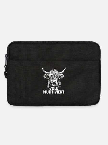 Voll Muhtviert Hochland Rind - Laptoptasche 13" - Schwarz