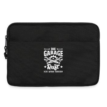 Die Garage Ruft Kfz Mechaniker Schrauber - Laptoptasche 13" - Schwarz - Vorne