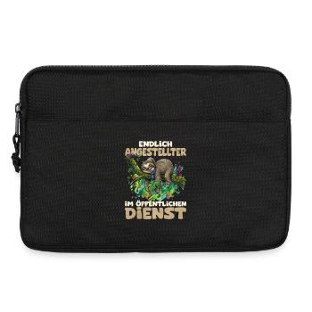 Endlich Angestellter im Öffentlichen Dienst - Laptoptasche 13" - Schwarz - Vorne