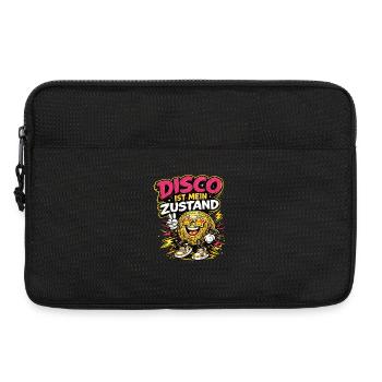 Disco ist mein Zustand Cartoon Spruch - Laptoptasche 13" - Schwarz - Vorne