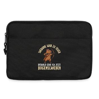 Bogenschießen Weil Therapie zu Teuer War - Laptoptasche 13" - Schwarz - Vorne