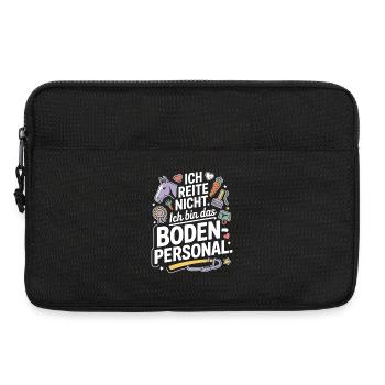 Pferde Ich Reite Nicht Ich Bin Das Bodenpersonal - Laptoptasche 13" - Schwarz - Vorne