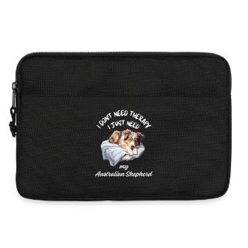 Thérapie avec le Golden Retriever - Sacoche pour ordinateur portable 13 pouces - noir - Devant