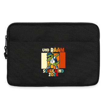 Schulanfang 2026 Einschulung Junge Mädchen Kita - Laptoptasche 13" - Schwarz - Vorne