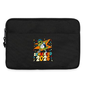 Schulanfang 2026 Einschulung Junge Mädchen Kita - Laptoptasche 13" - Schwarz - Vorne