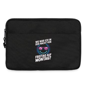 Nacht von Freitag auf Montag Filmriss Party JGA - Laptoptasche 13" - Schwarz - Vorne