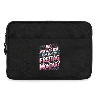 Nacht von Freitag auf Montag Filmriss Party JGA - Laptoptasche 13" - Schwarz - Vorne