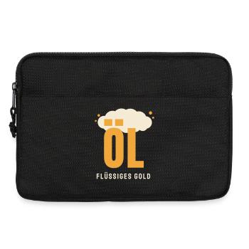 Öl Bier lustiger Spruch Bierliebhaber Geschenk - Laptoptasche 13" - Schwarz - Vorne