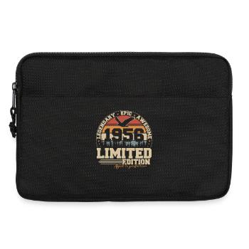1956 Jahrgang Vintage Geburtstag Geschenk - Laptoptasche 13" - Schwarz - Vorne