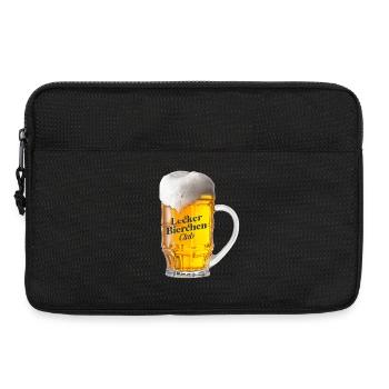 Lecker Bierchen Club - Bier Bierglas Biertrinker - Laptoptasche 13" - Schwarz - Vorne