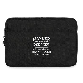 Rennrodler Männer - Laptoptasche 13" - Schwarz - Vorne