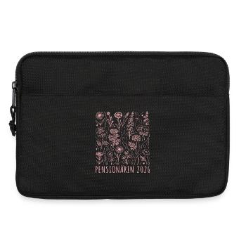Pensionärin 2026 Wildblumen Muster Pensionierung - Laptoptasche 13" - Schwarz - Vorne