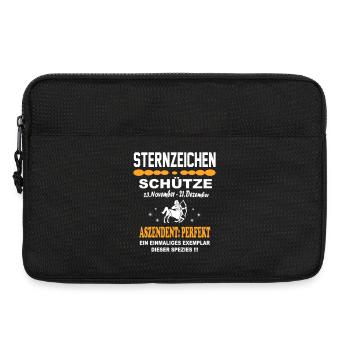 Sternzeichen Schütze Aszendent Perfekt - Laptoptasche 13" - Schwarz - Vorne