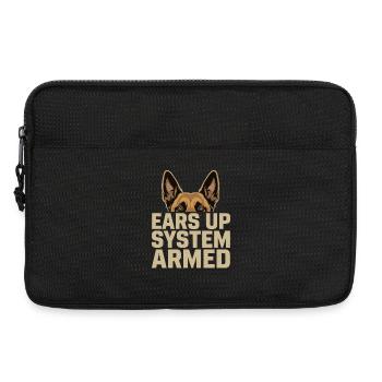 Système Ears Up Belgique armé Malinois - Sacoche pour ordinateur portable 13 pouces - noir - Devant