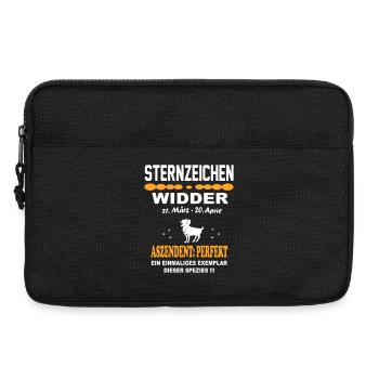 Widder Sternzeichen Aries Exzellenz Horoskop - Laptoptasche 13" - Schwarz - Vorne