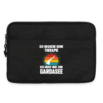 Ich brauche keine Therapie ich muss zum Gardasee - Laptoptasche 13" - Schwarz - Vorne