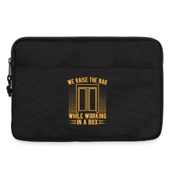 Elevator Mechanic - We Raise The Bar While Working - Laptop bag 13" - black - Front